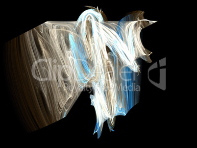 Digital Fractal on Black Digital Fractal on Black