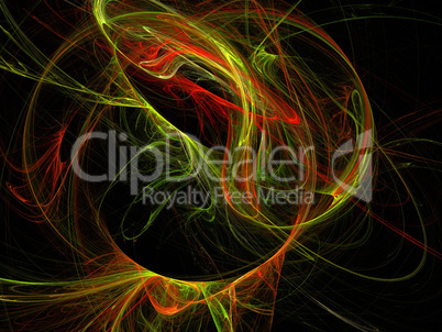 Digital Fractal on Black Digital Fractal on Black