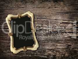 old vintage  photos on a wooden background