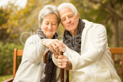 Senior couple in the park