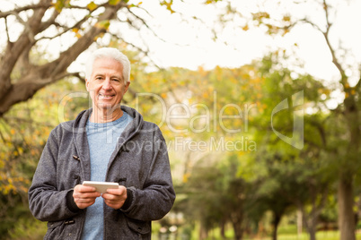 Senior man in the park