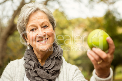 Senior woman in the park