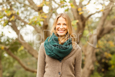 Smiling woman posing for camera