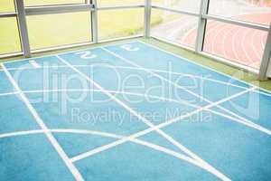 Indoor running track