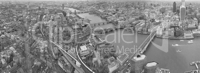 Black and white View of London