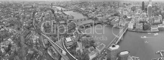 Black and white View of London