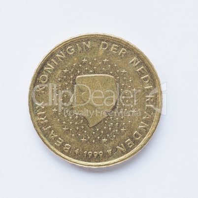 Dutch 50 cent coin