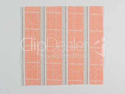 Orange fabric sample