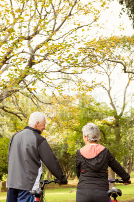 Senior couple in the park