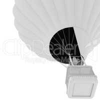 Hot Air Balloon. isolated on white background