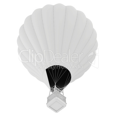 Hot Air Balloon. isolated on white background