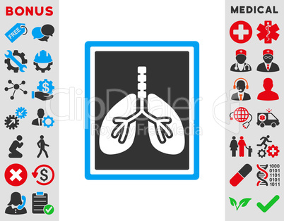 Lungs X-Ray Photo Icon