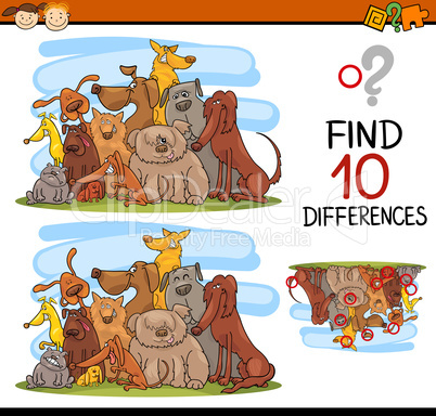 differences task for kids