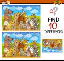 differences task for preschoolers