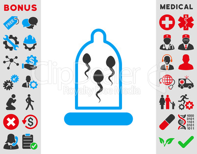 Sperm In Condom Icon