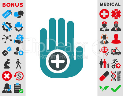 Hand Medical Marker Icon