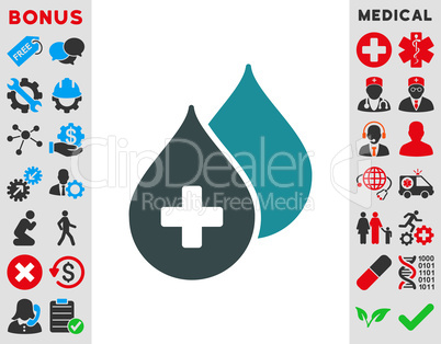Medical Drops Icon
