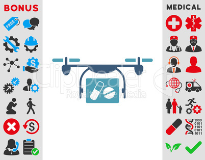 Medical Quadcopter Icon