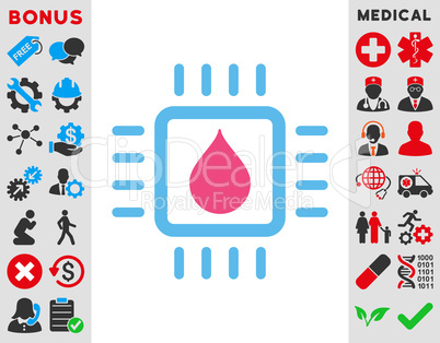 Drop Analysis Chip Icon