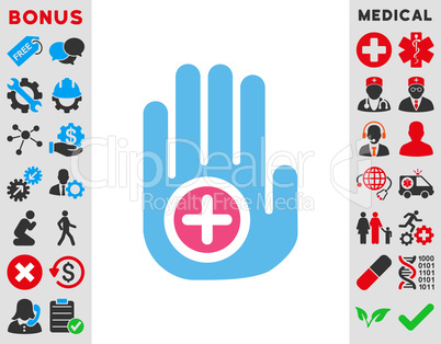 Hand Medical Marker Icon