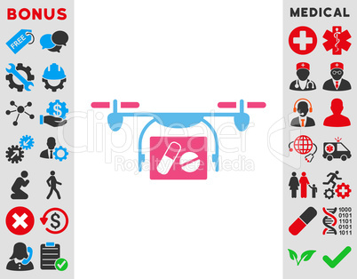 Medical Quadcopter Icon