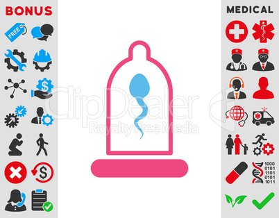 Sperm In Condom Icon