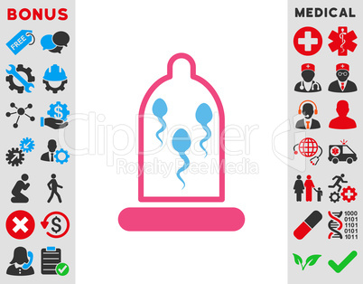 Sperm In Condom Icon