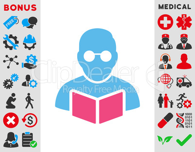 Student Reading Book Icon