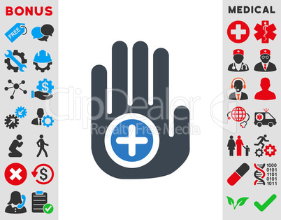 Hand Medical Marker Icon