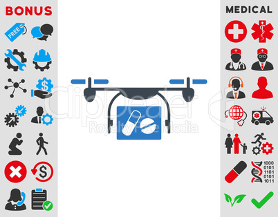 Medical Quadcopter Icon