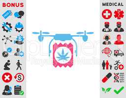 Drugs Drone Delivery Icon