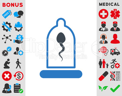 Sperm In Condom Icon