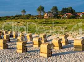 Strandkörbe an der Ostseeküste