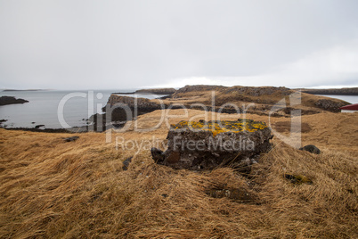 Volcanic mountain landscape in Iceland