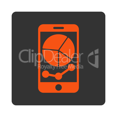 Mobile Graphs Flat Icon