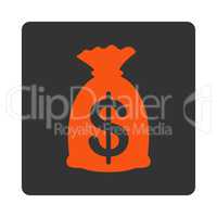 Money Bag Flat Icon