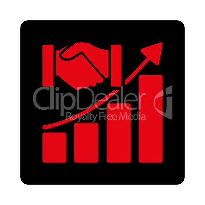 Acquisition Growth Flat Icon