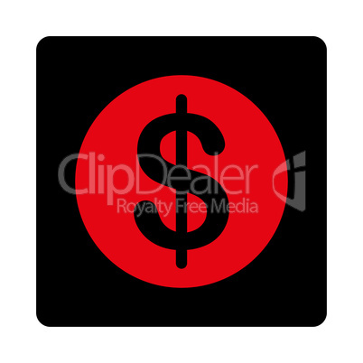 Dollar Coin Flat Icon