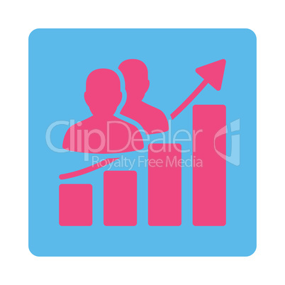 Audience Growth Flat Icon