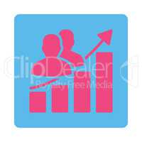 Audience Growth Flat Icon