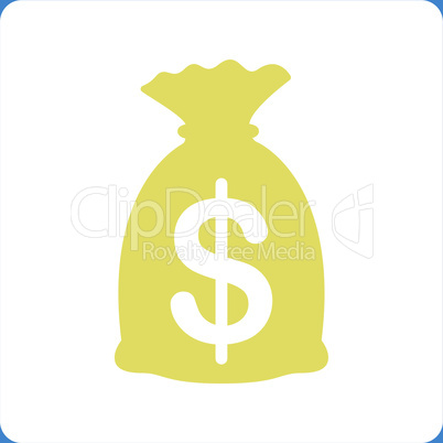 bg-Blue Bicolor Yellow-White--money bag.eps