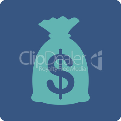 BiColor Cyan-Blue--money bag.eps