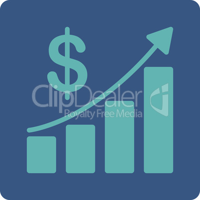 BiColor Cyan-Blue--sales growth.eps