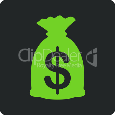 Bicolor Eco_Green-Gray--money bag.eps
