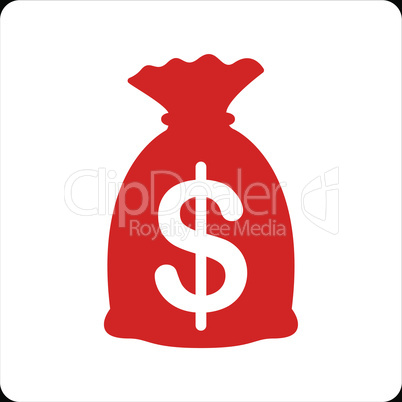 bg-Black Bicolor Red-White--money bag.eps