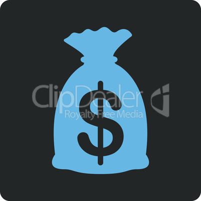 Bicolor Blue-Gray--money bag.eps