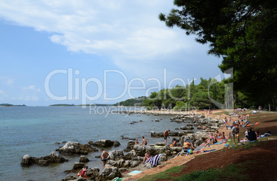 Strand bei Rovinj