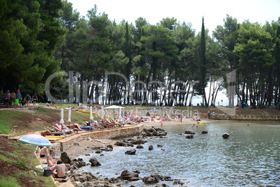 Strand bei Rovinj