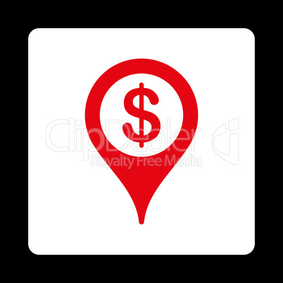 Bank location Flat Icon