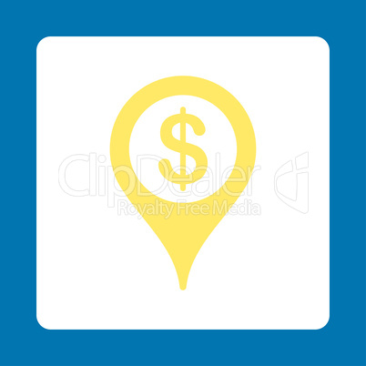 Bank location Flat Icon